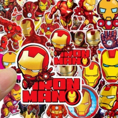 Stickers Iron Man <br> (Pack de 35) Pack de Stickers Tresor Otaku