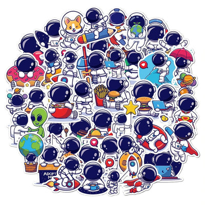 Stickers Kawaii Astronaute Pack de Stickers Tresor Otaku