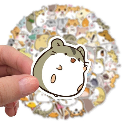 Stickers Kawaii Hamsters Pack de Stickers Tresor Otaku