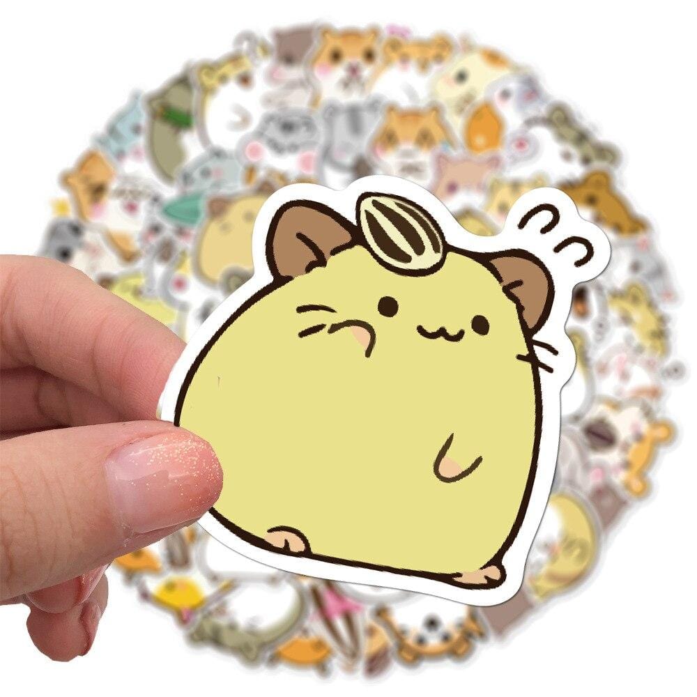 Stickers Kawaii Hamsters Pack de Stickers Tresor Otaku