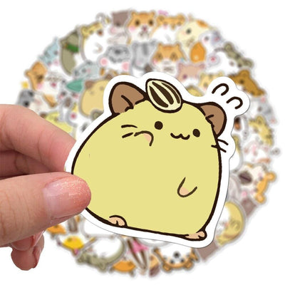 Stickers Kawaii Hamsters Pack de Stickers Tresor Otaku