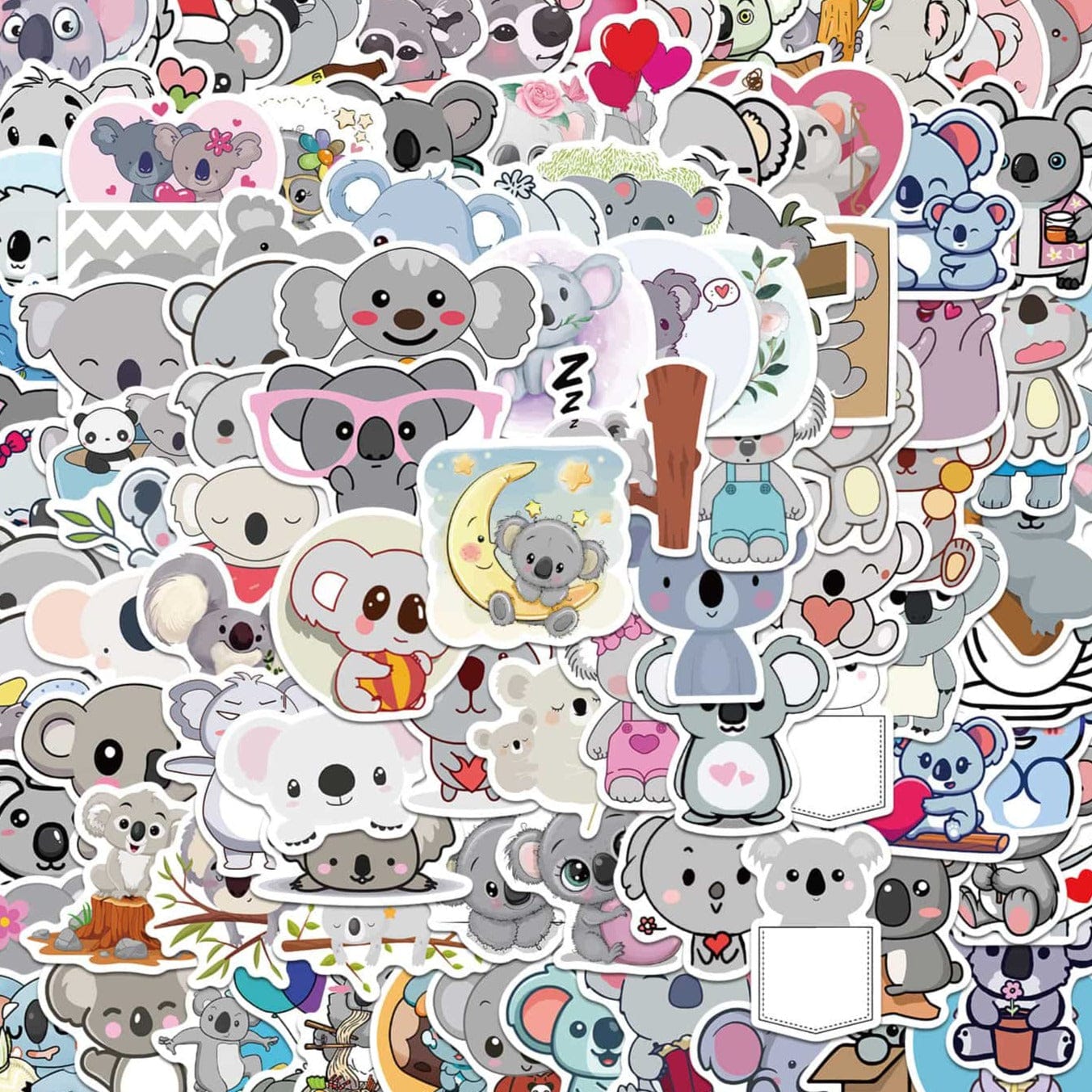 Stickers Kawaii Koala Pack de Stickers Tresor Otaku