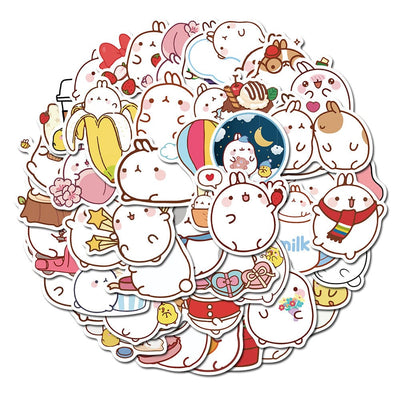 Stickers Kawaii Lapin Pack de Stickers Tresor Otaku