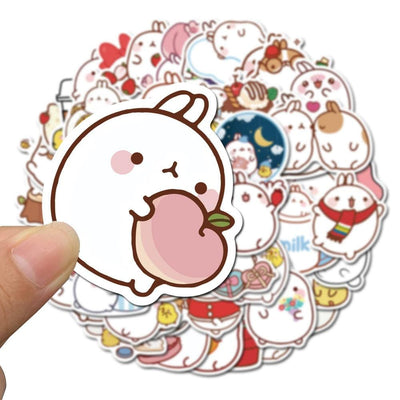 Stickers Kawaii Lapin Pack de Stickers Tresor Otaku