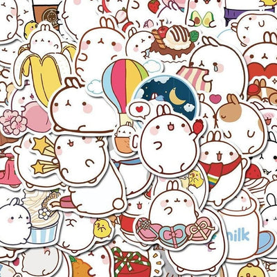 Stickers Kawaii Lapin Pack de Stickers Tresor Otaku