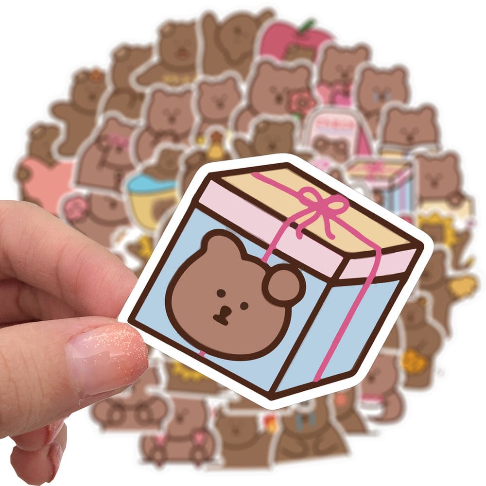 Stickers Kawaii Oursons Pack de Stickers Tresor Otaku