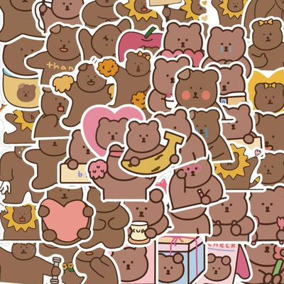 Stickers Kawaii Oursons Pack de Stickers Tresor Otaku
