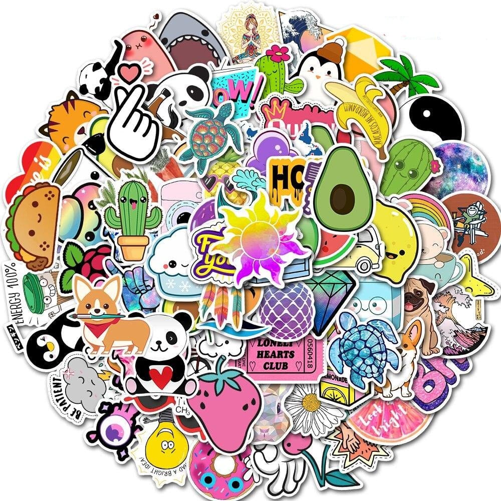 Stickers Kawaii Pack de Stickers Tresor Otaku