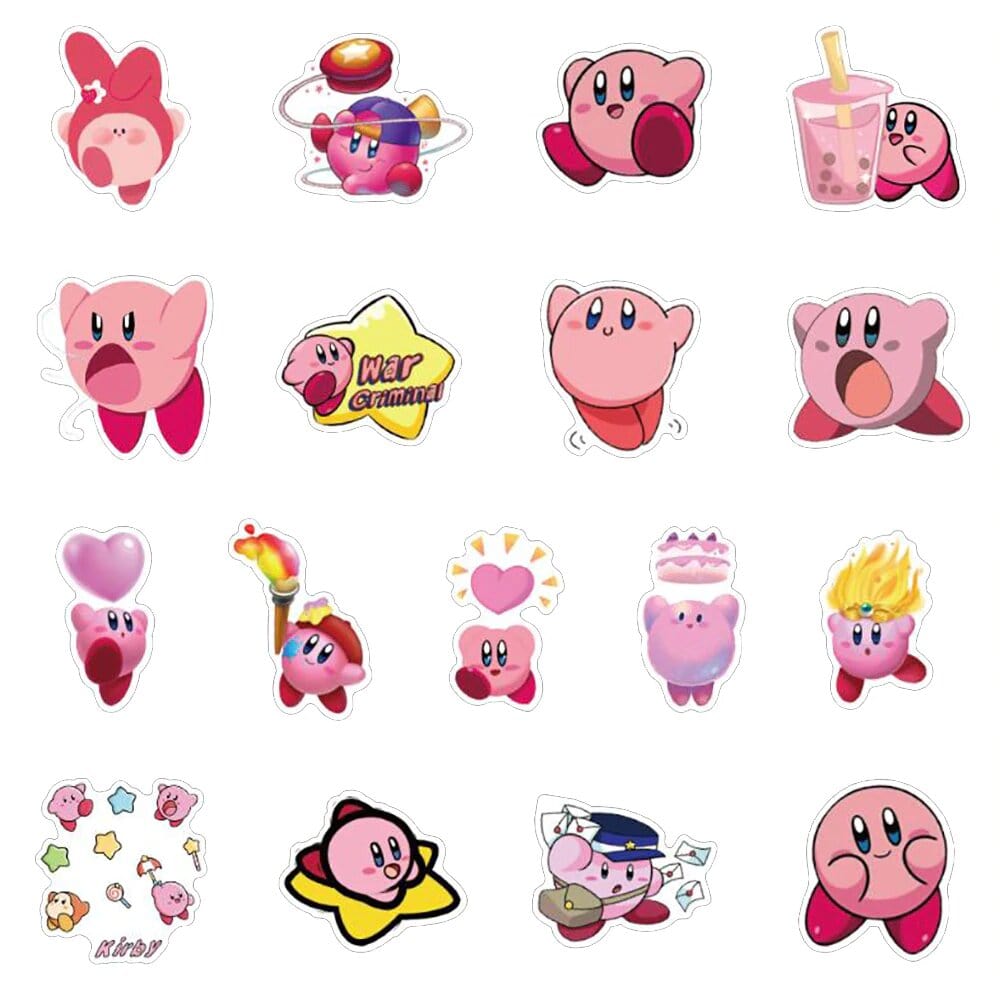 Stickers Kirby Pack de Stickers Tresor Otaku