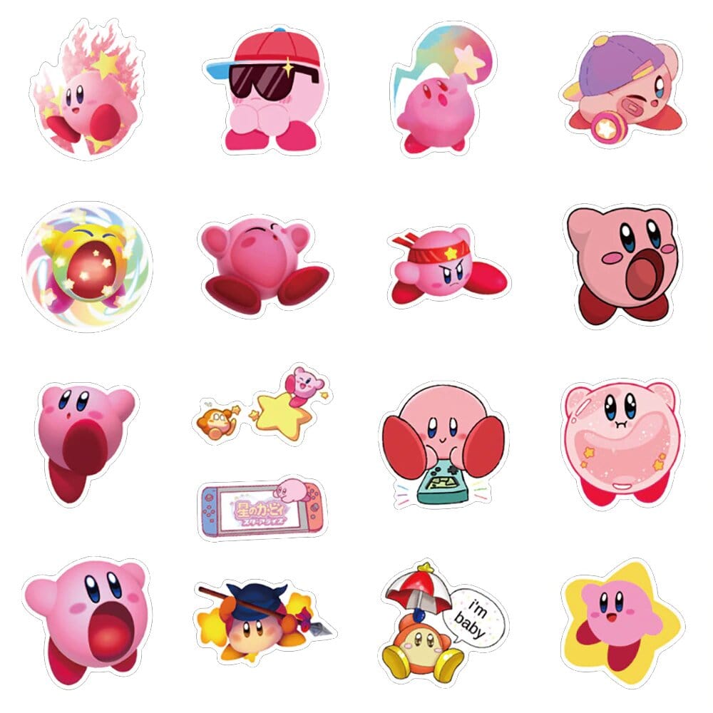 Stickers Kirby Pack de Stickers Tresor Otaku
