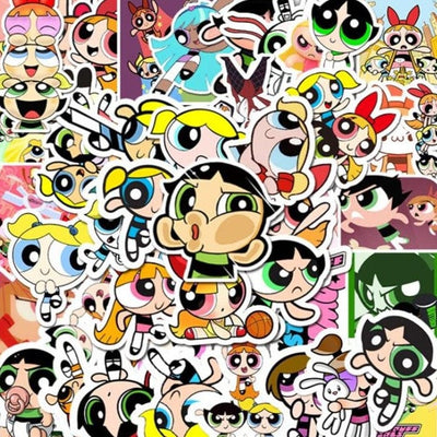 Stickers Les Super Nanas Pack de Stickers Tresor Otaku