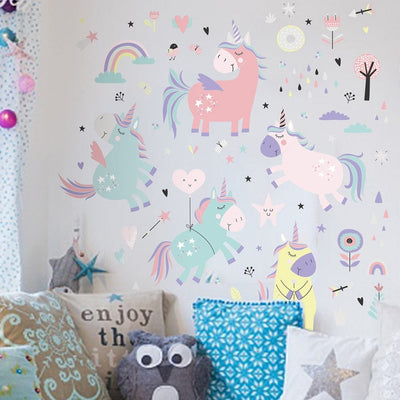 Stickers Licorne XXL Tresor Otaku