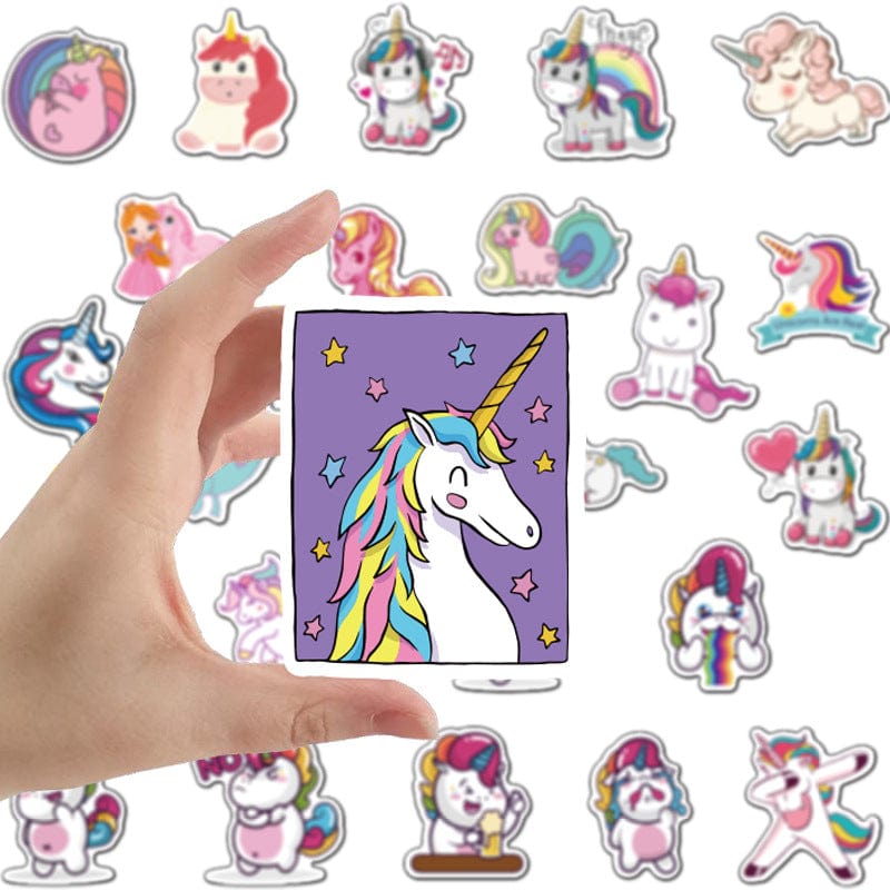 Stickers Licornes Kawaii Pack de Stickers Tresor Otaku