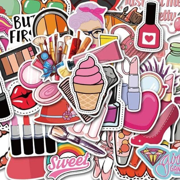 Stickers Maquillage Pack de Stickers Tresor Otaku