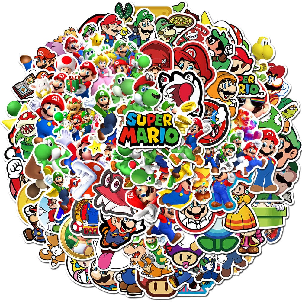 Stickers Mario Bros Pack de Stickers Tresor Otaku
