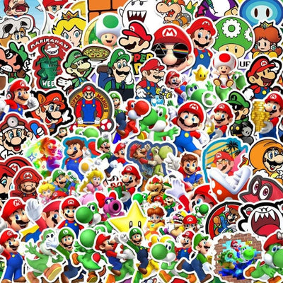 Stickers Mario Bros Pack de Stickers Tresor Otaku