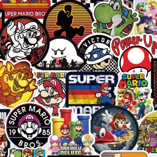 Stickers Mario Vintage Pack de Stickers Tresor Otaku