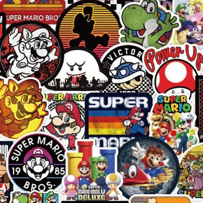 Stickers Mario Vintage Pack de Stickers Tresor Otaku