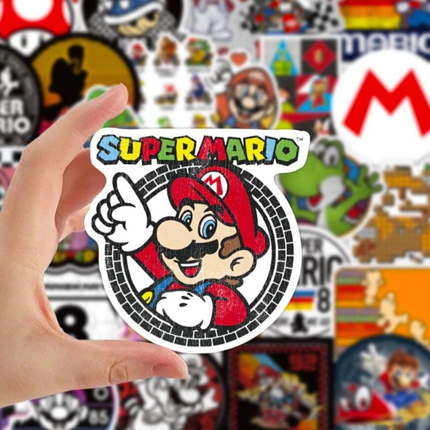 Stickers Mario Vintage Pack de Stickers Tresor Otaku