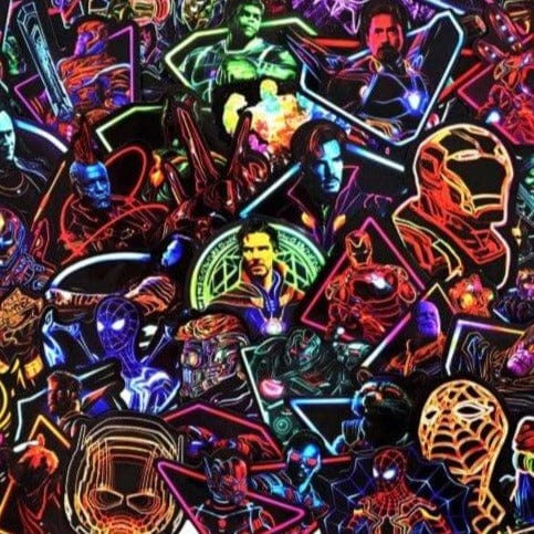 Stickers Marvel Néons Pack de Stickers Tresor Otaku