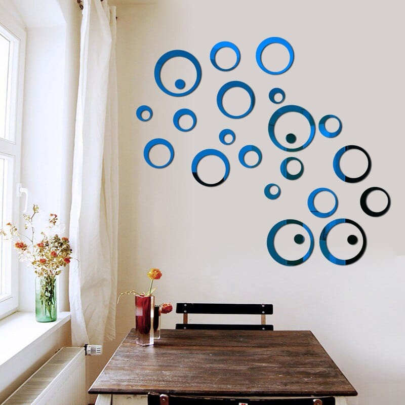 Stickers Miroir Design Bleu Tresor Otaku