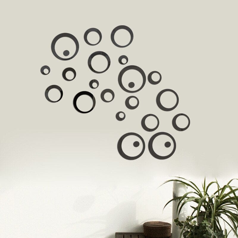 Stickers Miroir Design Noir Tresor Otaku