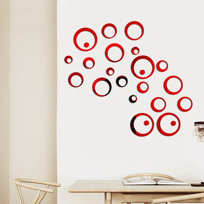 Stickers Miroir Design Rouge Tresor Otaku
