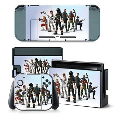 Stickers Nintendo Switch Fortnite Blanc Stickers Nintendo Switch Tresor Otaku