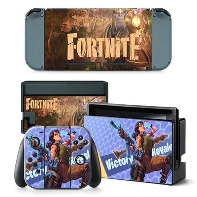 Stickers Nintendo Switch Fortnite Gold Édition Stickers Nintendo Switch Tresor Otaku
