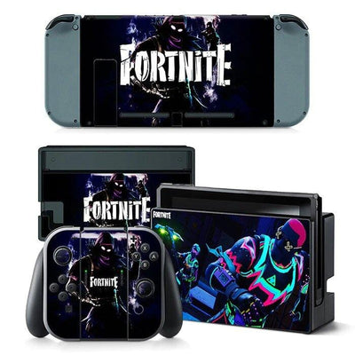 Stickers Nintendo Switch Fortnite Noir Stickers Nintendo Switch Tresor Otaku