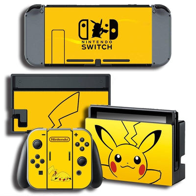 Stickers Nintendo Switch Pikachu Jaune Stickers Nintendo Switch Tresor Otaku