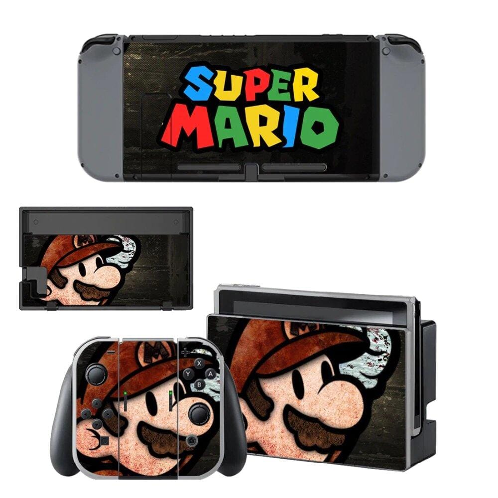 Stickers Nintendo Switch Super Mario Stickers Nintendo Switch Tresor Otaku