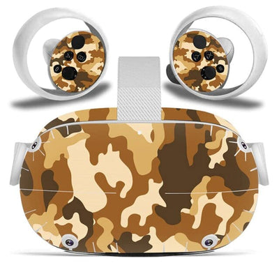 Stickers Oculus Quest 2 Camouflage Marron Stickers Oculus Quest 2 Tresor Otaku