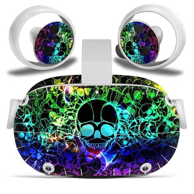 Stickers Oculus Quest 2 Tête de mort Stickers Oculus Quest 2 Tresor Otaku