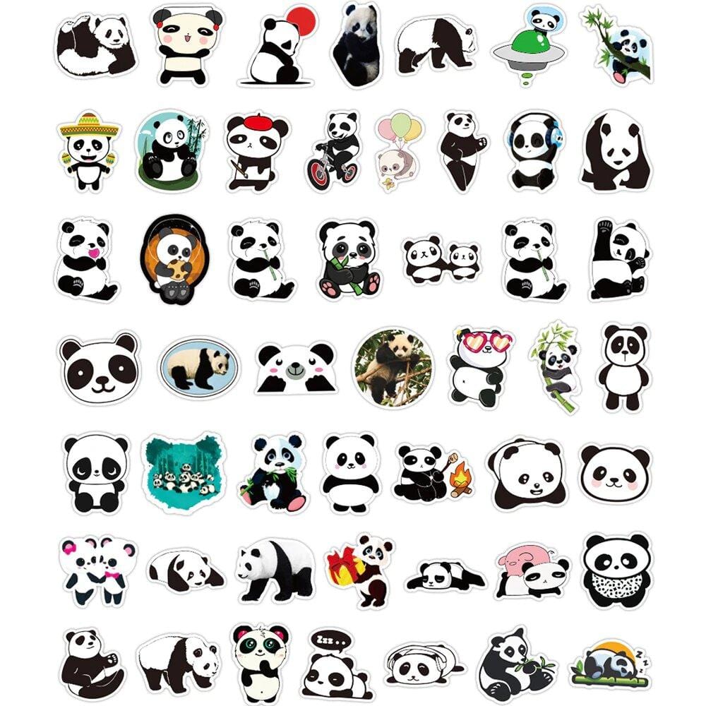 Stickers Panda Pack de Stickers Tresor Otaku
