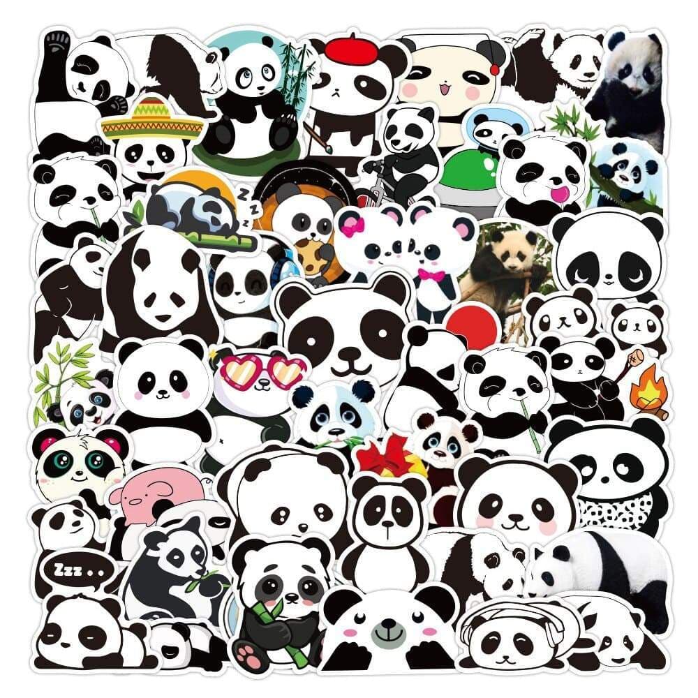 Stickers Panda Pack de Stickers Tresor Otaku