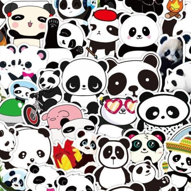 Stickers Panda Pack de Stickers Tresor Otaku