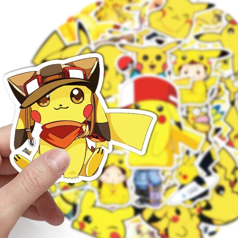 Stickers Pikachu<br> (50 pcs) Stickers Enfants Tresor Otaku