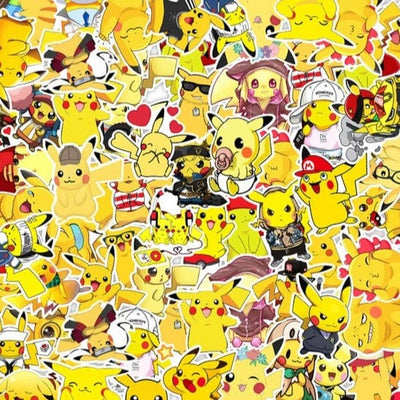 Stickers Pikachu<br> (50 pcs) Stickers Enfants Tresor Otaku