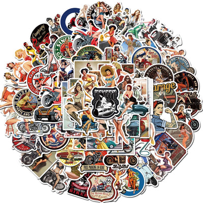 Stickers Pin Up Pack de Stickers Tresor Otaku