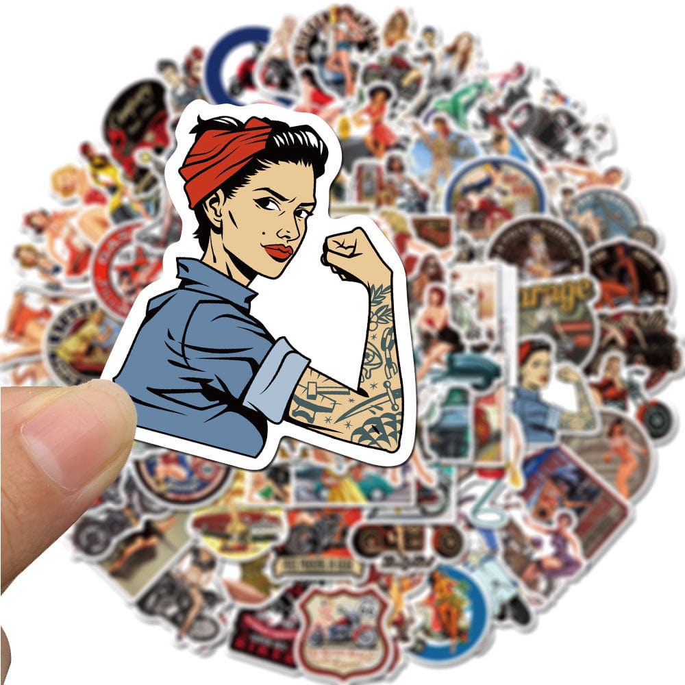 Stickers Pin Up Pack de Stickers Tresor Otaku