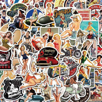 Stickers Pin Up Pack de Stickers Tresor Otaku