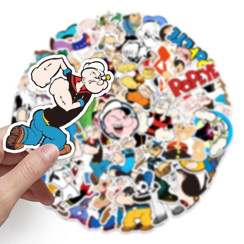 Stickers Popeye Pack de Stickers Tresor Otaku
