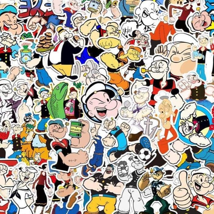 Stickers Popeye Pack de Stickers Tresor Otaku