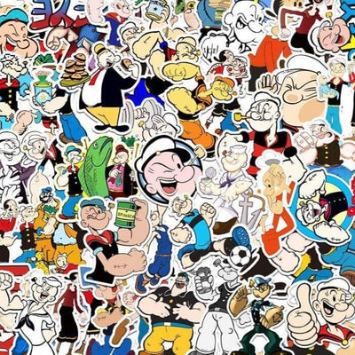 Stickers Popeye Pack de Stickers Tresor Otaku