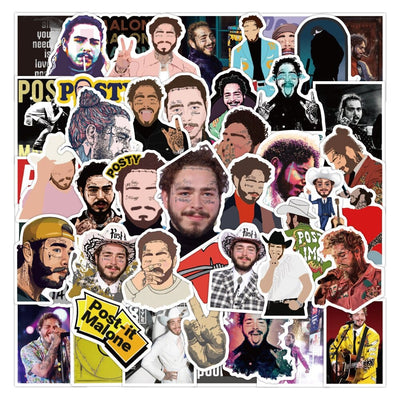 Stickers Post Malone Pack de Stickers Tresor Otaku