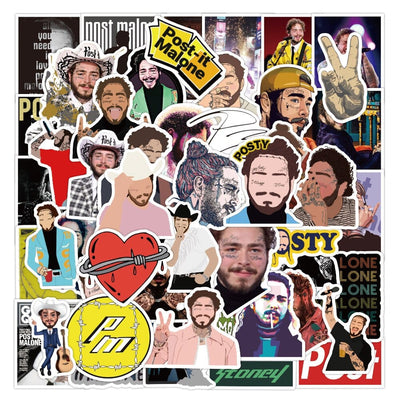 Stickers Post Malone Pack de Stickers Tresor Otaku