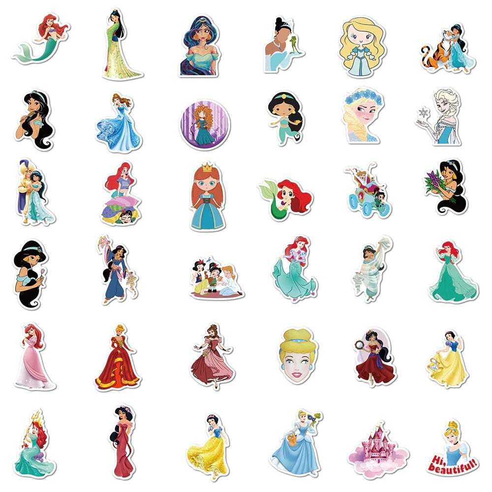 Stickers Princesse Disney Pack de Stickers Tresor Otaku