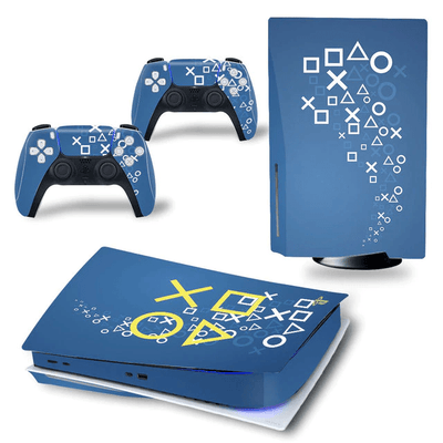 Stickers PS5<br> Boutons Playstation Bleu Stickers PS5 Tresor Otaku