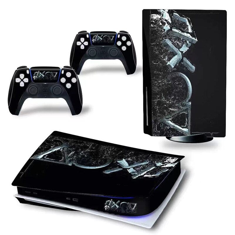 Stickers PS5<br> Boutons Playstation Métal Stickers PS5 Tresor Otaku